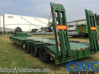 Xe phooc chở máy công trình 3 trục CIMC